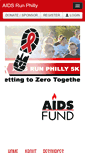 Mobile Screenshot of aidsrunphilly.org
