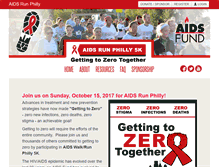 Tablet Screenshot of aidsrunphilly.org